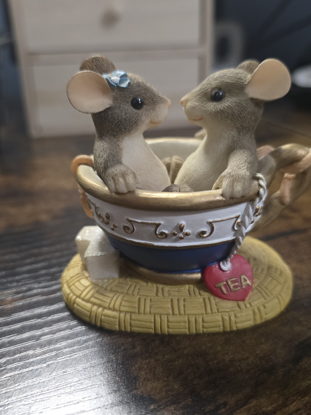 Fitz and Floyd " You Are  My Cup Of Tea"  Figurine